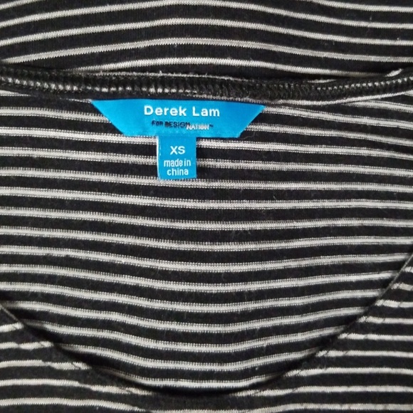 Derek Lam for Design Nation. Black and White Tee - Picture 3 of 3